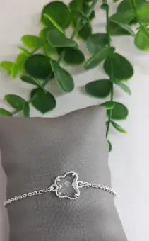 Pulseira borboleta cristal