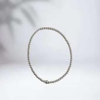 Pulseira bolinhas fio