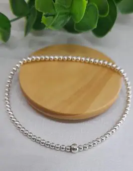 Pulseira bolinhas fio