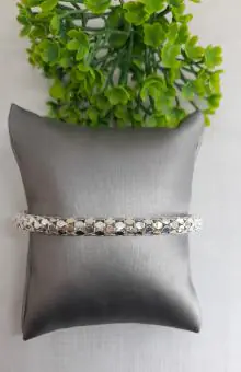 Pulseira malha pipoca