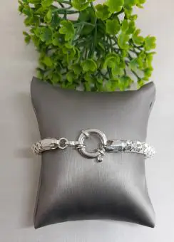 Pulseira malha pipoca