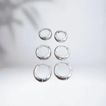 Trio argola click liso