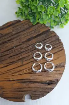Trio argola click liso