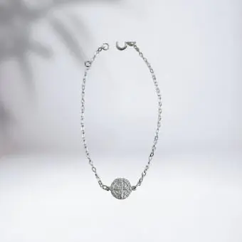 Pulseira São Bento uma medalha - Código 1894