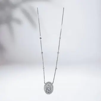 Colar Nossa Senhora Guardalupe cravejada com seis ponto luz