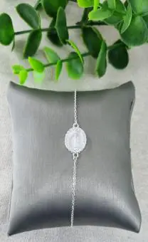 Pulseira Medalha Nossa Senhora das Graças M