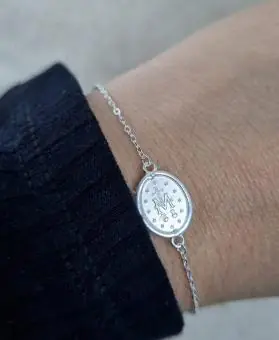Pulseira Medalha Nossa Senhora das Graças M