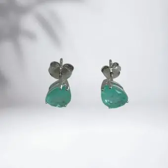 Brinco gota zirconia fusion - Código 1924
