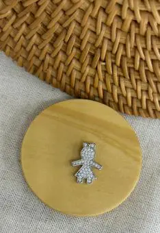 Pingente menina grande  zirconia