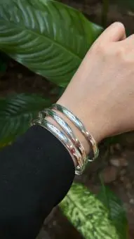 Pulseira aro grosso sem fecho