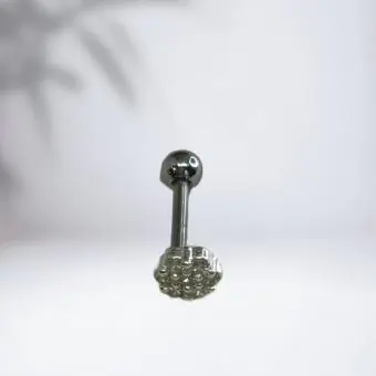 Piercing flor zinha unica cravejada - Código 2030