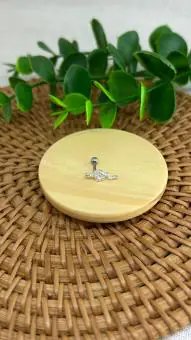 Piercing flor tripla zirconia