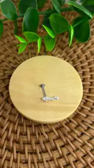 Piercing flor tripla zirconia