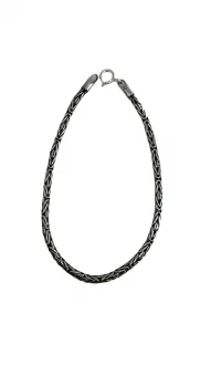 Pulseira ponto peruano Prata Bali - Código 2090