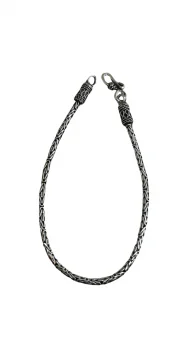 Pulseira ponto peruano Prata Bali fina