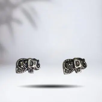 Brinco Elefante Marcassita - Código 249