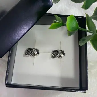 Brinco Elefante Marcassita