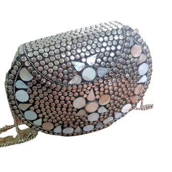 Bolsa Alpaca Madrepérola Retangular - Código 434