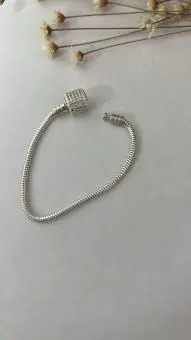Pulseira Berloque Infantil Fecho Cravejado