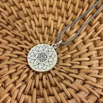 Pingente redondo mandala