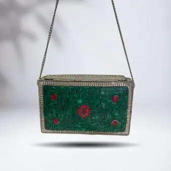 Bolsa Turquesa Madre Olho Grego