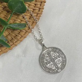 Pingente medalha São Bento