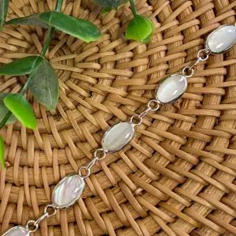 Pulseira dupla face madrepérola
