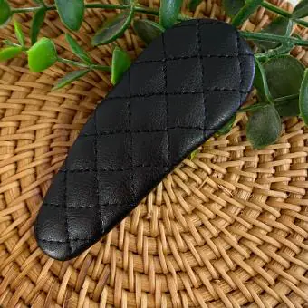 Tictac PU costurado preto