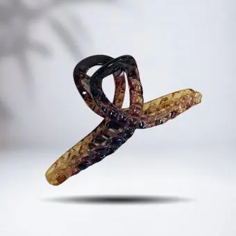 Piranha grande degradê marrom meio infinito