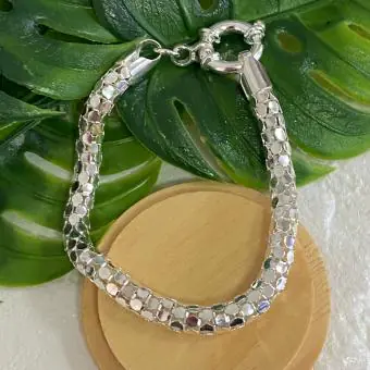 Pulseira malha tartaruga lisa