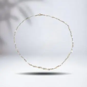 Colar corações entrelaçados liso
