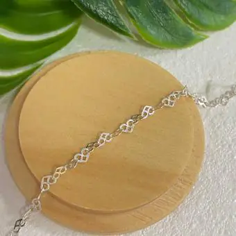 Colar corações entrelaçados liso